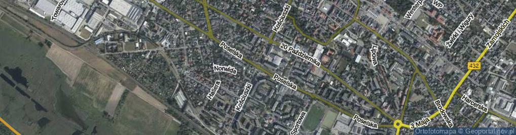 Zdjęcie satelitarne Kościuszki Tadeusza, gen. ul.